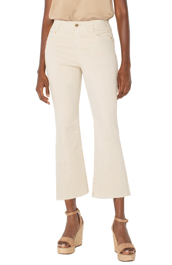 Gia Glider Crop Pant in Capuccino Stripe