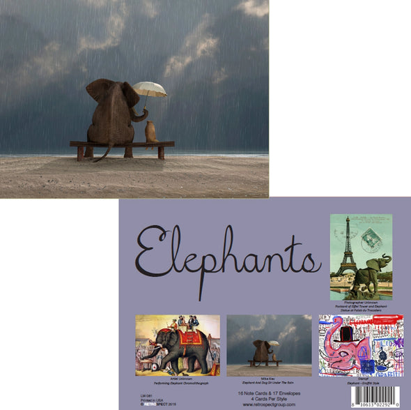 Elephants Notecard - Boxed Set of 16