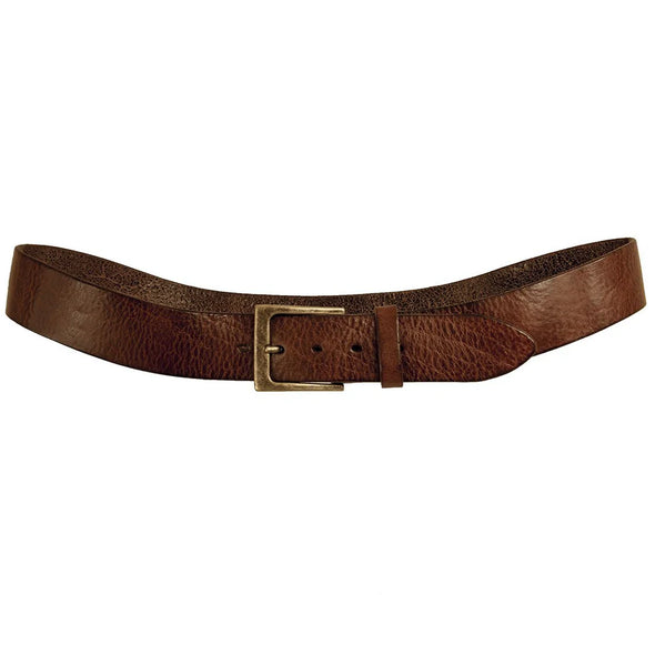 Lato Leather Belt in Burnished Brown