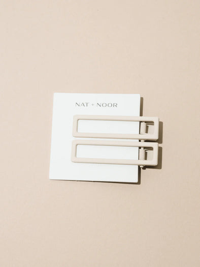Lu Lu Hair Clips in Bone