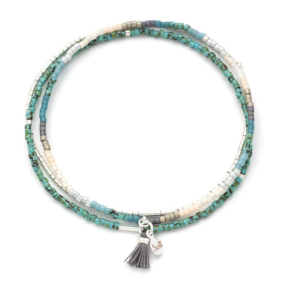 Chromacolor Miyuki Bracelet Trio - Turquoise Multi/Silver