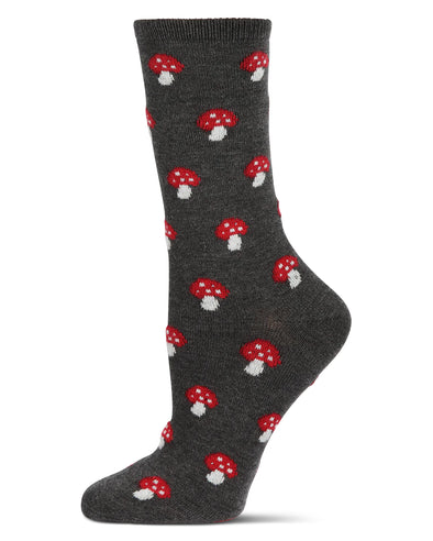 Mushroom Cashmere Socks in Dark Heather Grey