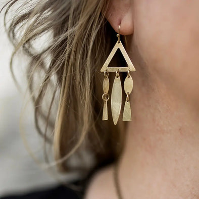 Brass Mobile Earrings