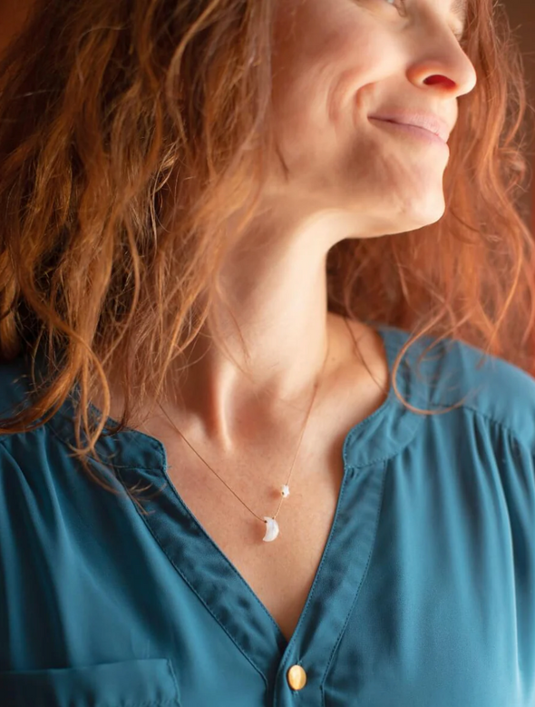 Moonstone I Love You To The Moon And Back Necklace