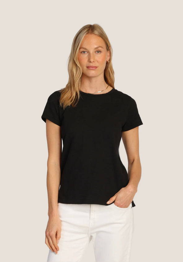 Black Modern Crew Tee