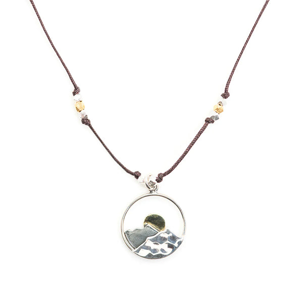 Mountain Necklace in Espresso