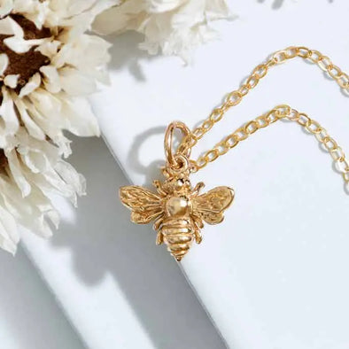 18 Inch Bee Necklace in Bronze/Gold Filled