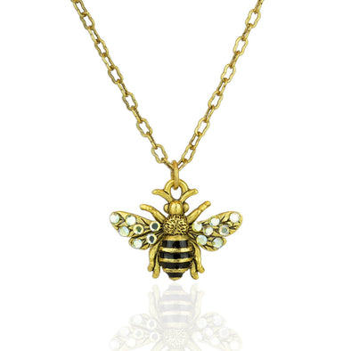 Hive Queen Bee Crystal Pendant