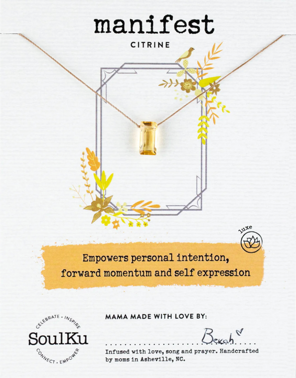 Citrine Refined Necklace for Manifest