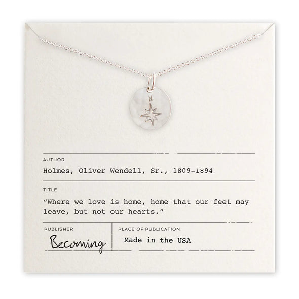 North Star Necklace in Silver