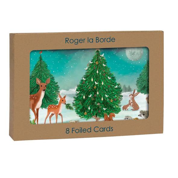 Heart of the Forest Boxed Foiled Cards Set of 8