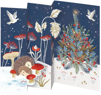 Christmas Tri-fold Card Pack of 5