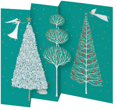 Angels Flying Trees Tri-fold Card Pack of 5