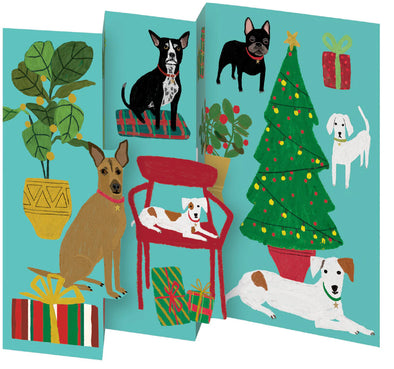 Shaggy Dogs Tri-fold Card Pack of 5