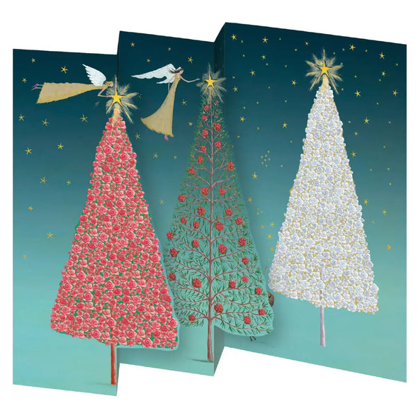 Angels Flying Trees Tri-Fold Cards Pack of 5