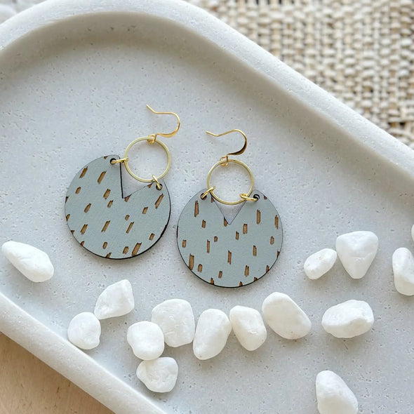 Oliver Earrings in Stone