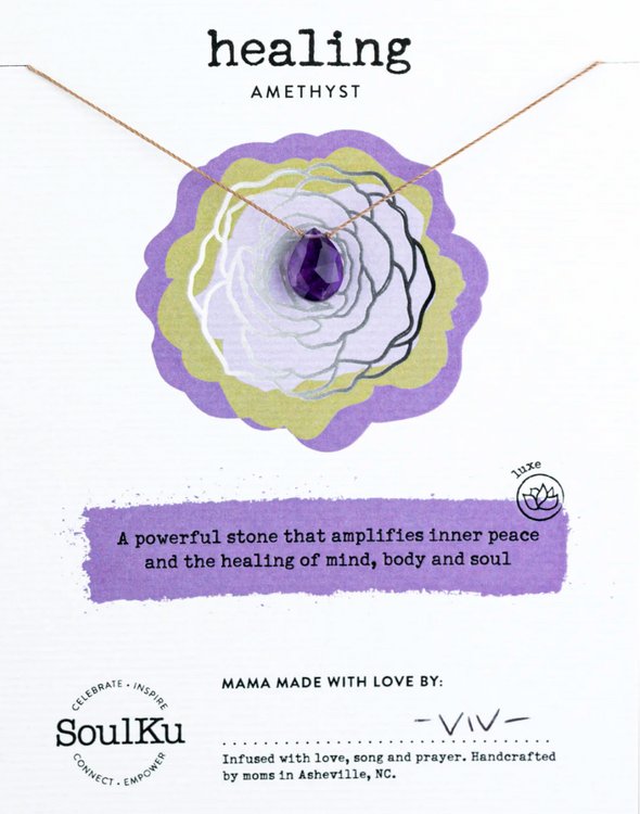 Amethyst Luxe Necklace for Healing