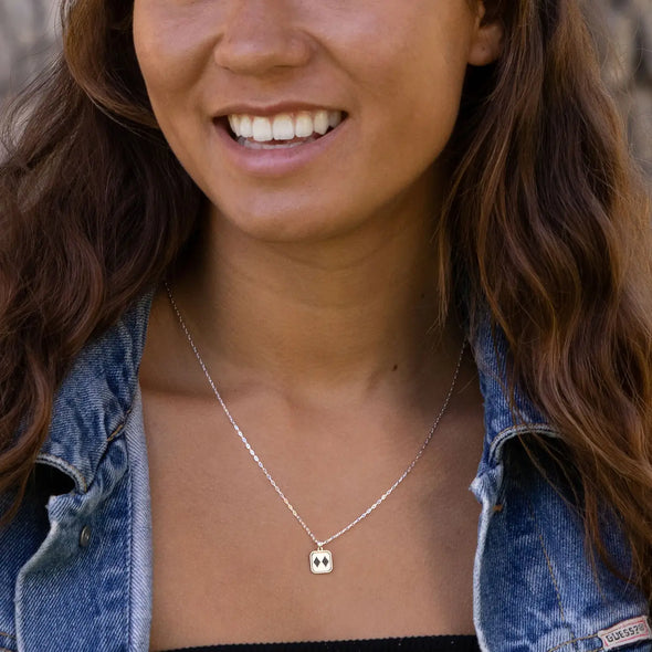 Double Black Diamonds Necklace