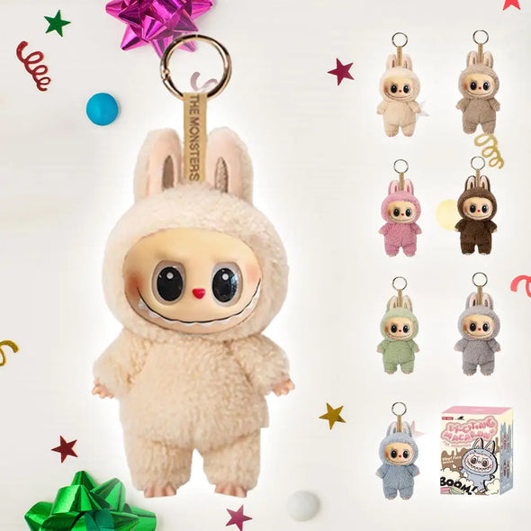 Labubu Monster Keychain Exciting Macaron Blind Box - Single