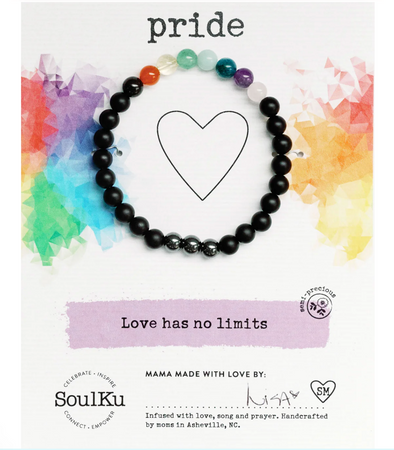 Pride Rainbow Gemstone Bracelet - Small
