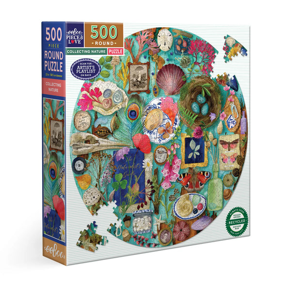 Collecting Nature 500 Piece Round Puzzle