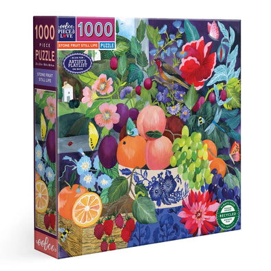 Stone Fruit Still Life 1000 Piece Puzzle