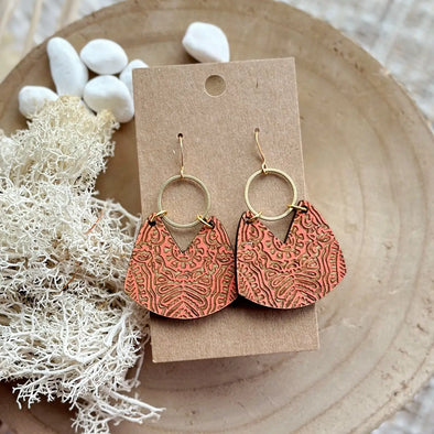 Quinalt Earrings in Sockeye