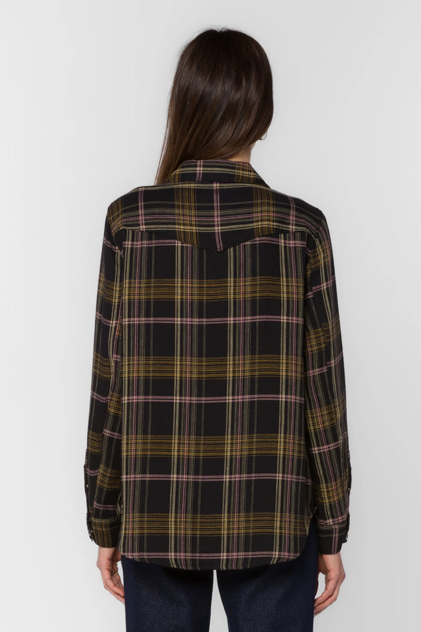 Raquel Top in Multi Plaid