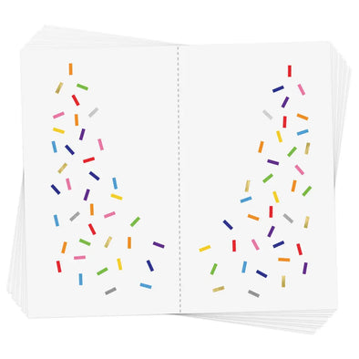 Rainbow Sprinkle Eye Jewel Temporary Tattoos