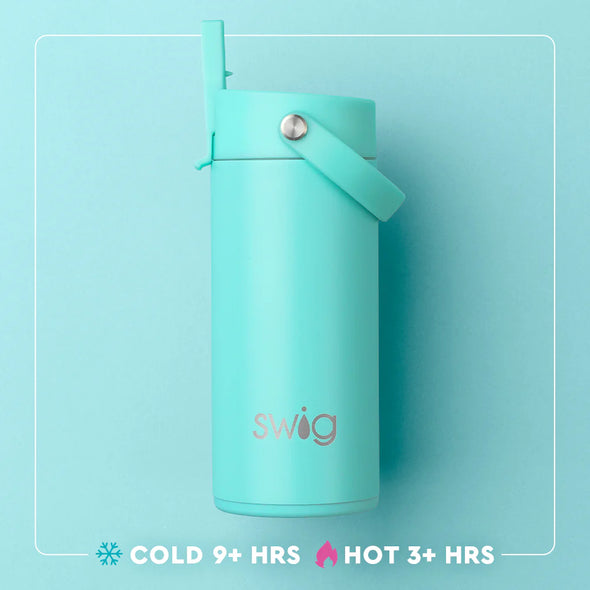 12oz Flip & Sip Tumbler in Shark Fin