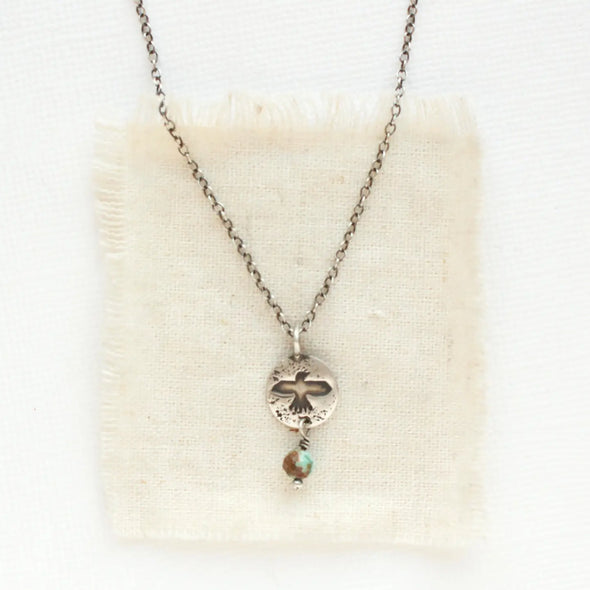 Mini Soar Speckled Turquoise Necklace
