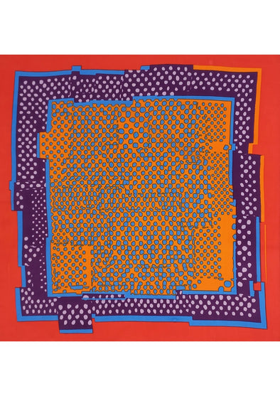 Dots with Border Bandana in Orange
