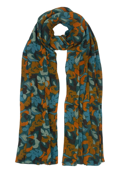 Floral Scarf in Green