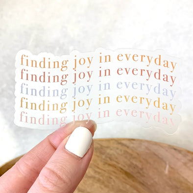 Clear Finding Joy in Everyday Sticke
