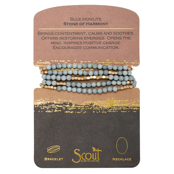 Stone Wrap Blue Howlite - Stone of Harmony