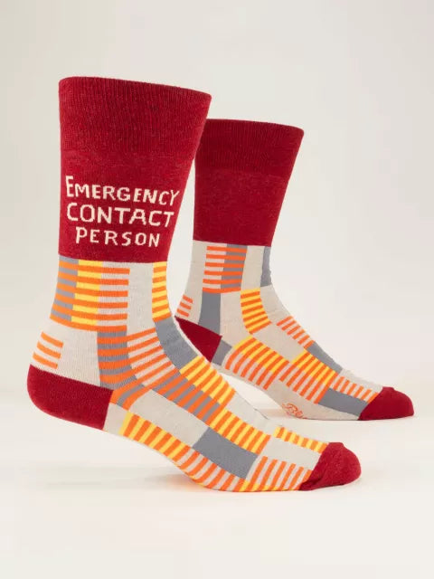 Men's Emergency Contact Person Socks
