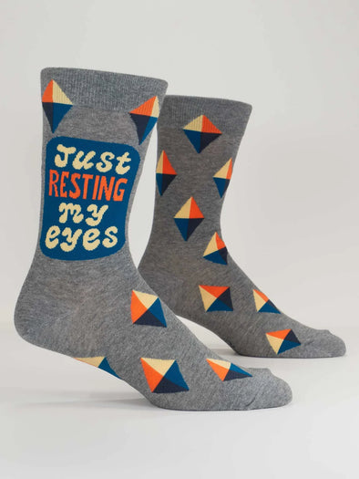 Men's Just Resting My Eyes Crew Socks