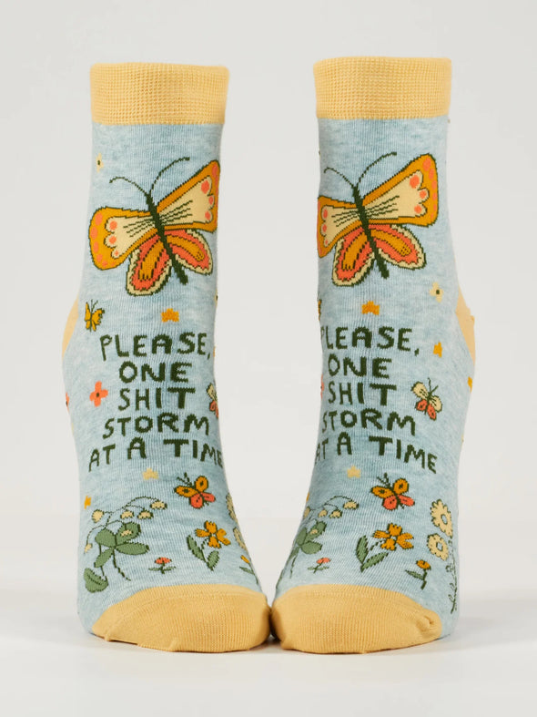 Please, One Shitstorm At A Time Ankle Socks