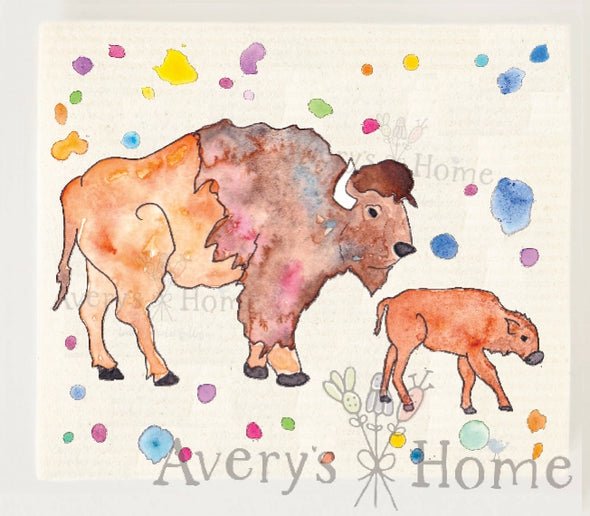 Bison Rodeo Swedish Dish Cloth