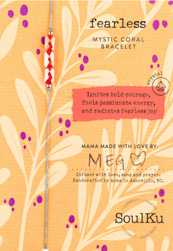Mystic Coral Fairytale Adjustable Bracelet for Fearless