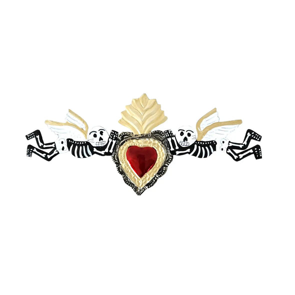 Day of the Dead Skeletons with Heart