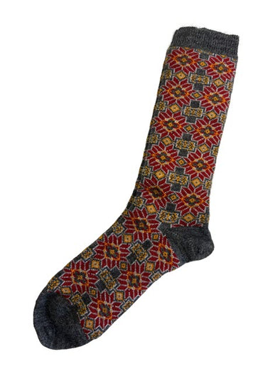 Lucerne Alpaca Socks in Charcoal - Medium