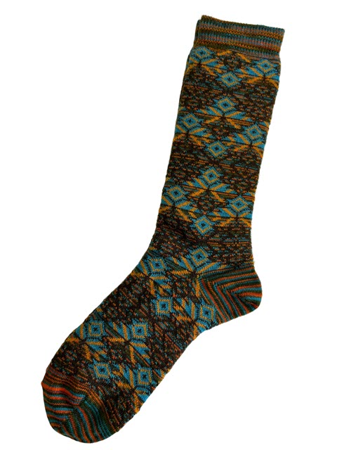 Starlight Alpaca Socks in Brown - Large