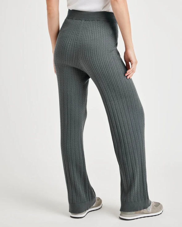 Veronica Cable Pant in Evergreen