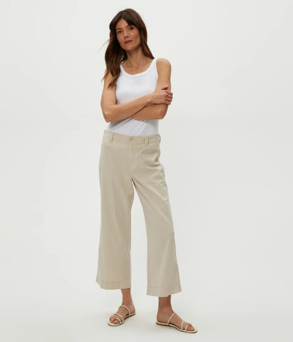 Geraldine Cropped Straight Leg Pant in Windchime