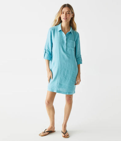 Eleanor Utility Dress in Pool