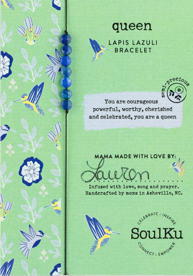Lapis Lazuli Hummingbird Bracelet for Queen