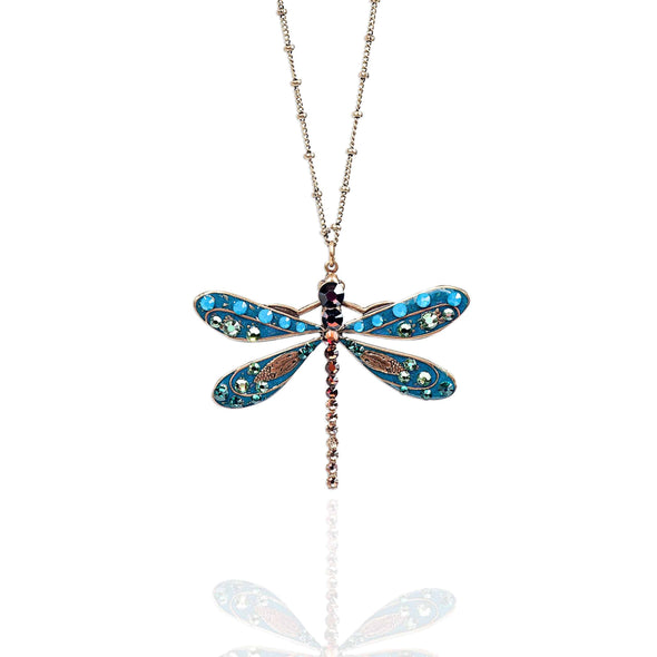 Bijou Crystal Dragonfly Necklace