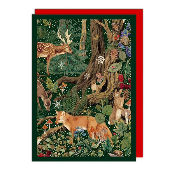 Woodland Animals Christmas Boxed Cards Set of 8