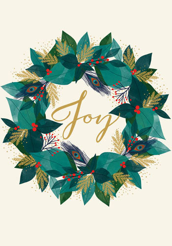 Joy Wreath Boxed Cards Set of 8